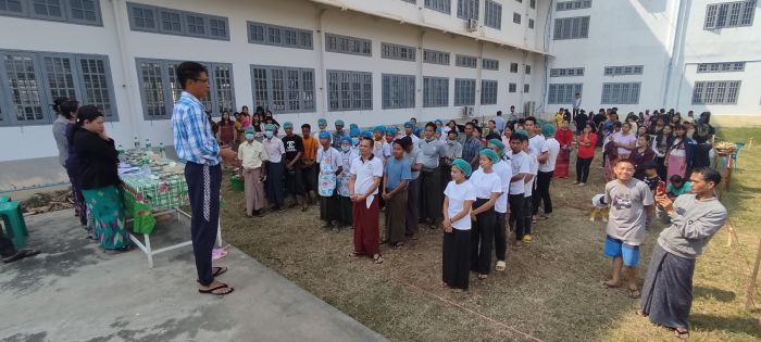 မြန်မာနိုင်ငံလေကြောင်းနှင့်အာကာသပညာတက္ကသိုလ် မြန်မာ့ရိုးရာထမနဲထိုးပြိုင်ပွဲကျင်းပ။